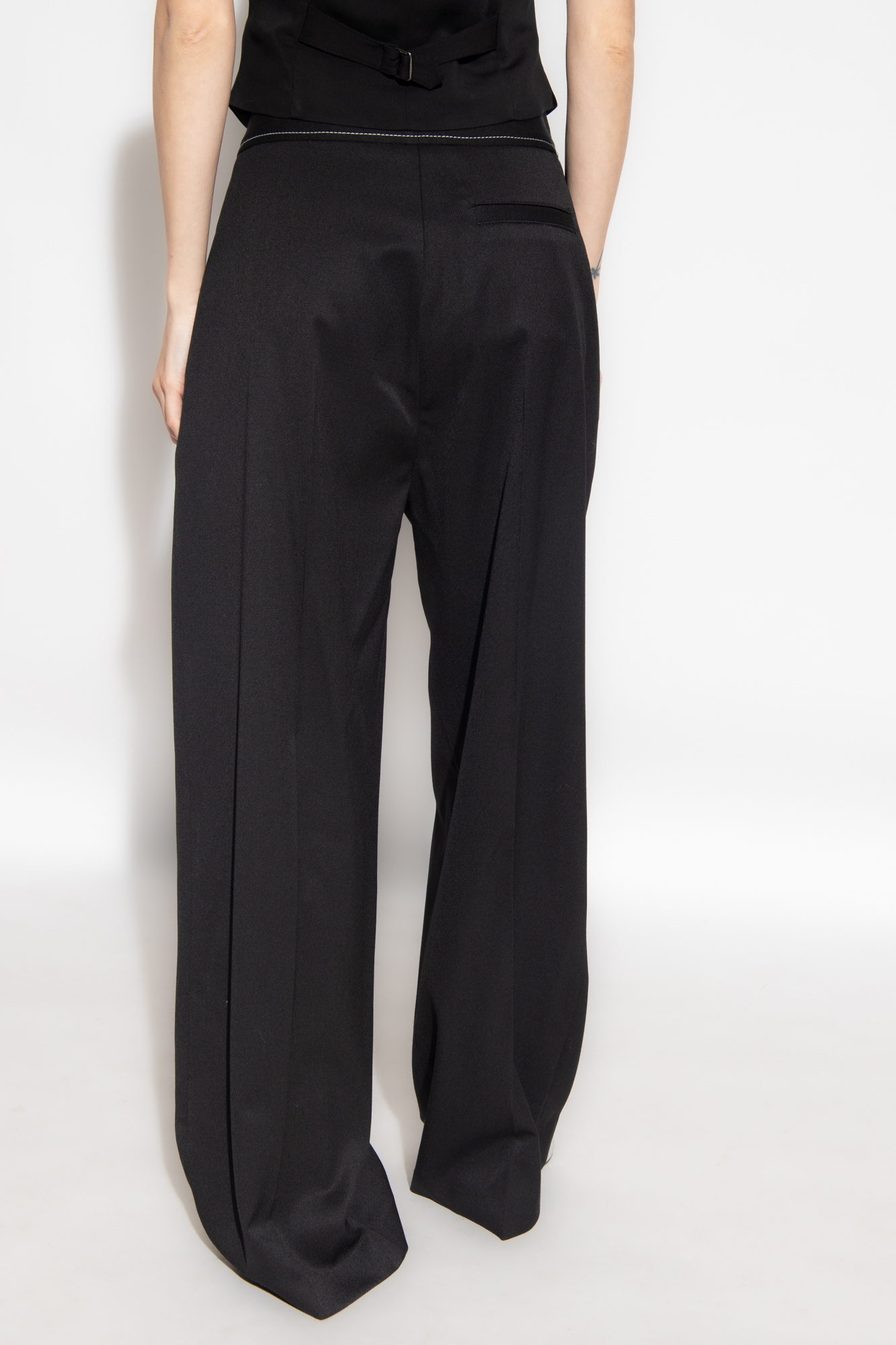 Black Trousers with wide legs MM6 Maison Margiela - Vitkac Canada